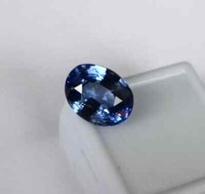 Flawless 5.7 Ct Ceylon Natural Blue Sapphire Oval Cut Certified Loose Gemstone