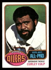 Curley Culp 1976 Topps Card #40 Houston Oilers (Crease)