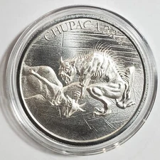 Chupacabra 1 oz .999 Silver high relief round American Folklore Vampire