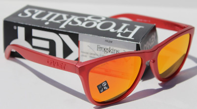 OAKLEY Frogskins Sunglasses Red/Prizm Ruby RARE OO9013-C8 WRONG BOX