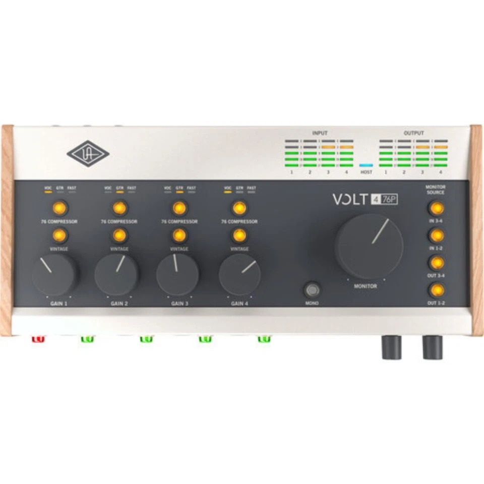 Universal Audio Volt 476P Portable 4x4 USB Audio/MIDI Interface w/ 4 Mic Preamps - Image 4 of 4