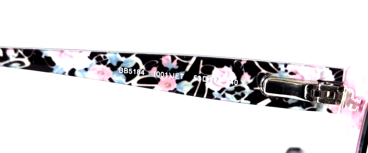 Bebe Bb5184 001 Jet Black Floral Authentic Eyeglasses 53-17-140 BEBE BB5184 001 JET PINK AUTHENTIC EYEGLASSES 53-17 | eBay main image 4