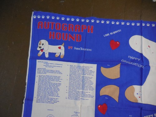 Fabric Traditions Fabric Panel Sewing Pattern Autograph Hound UNCUT 1996 - Picture 2 of 6