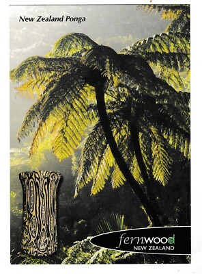 new zealand ponga postcard fernwood