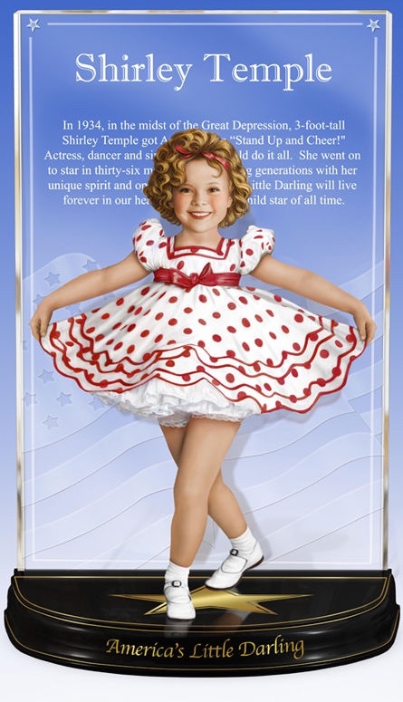 SHIRLEY TEMPLE COMMEMORATIVE DANBURY MINT AMERICA'S LITTLE DARLING