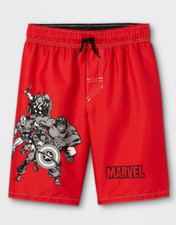 Marvel Avengers "Classic" Boys Swim Trunk Sizes: XS S