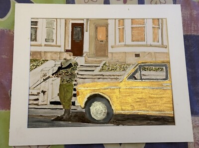 Aquarellgemälde von Mark Leary entfernen Sie sich von diesem Fahrzeug. OP Banner!!