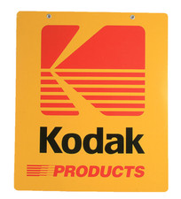 KODAK PORCELAIN DOUBLE SIDED ADVERTISING SIGN , VINTAGE  20 X 24