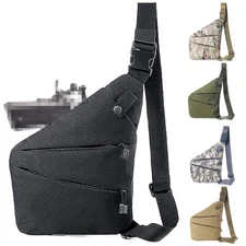 Tactical Chest Bag Men Concealed Carry Shoulder Backpack Holster Crossbody Pack
