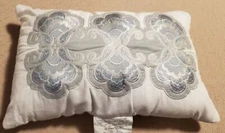 Throw Pillow White 18" L x 12" W