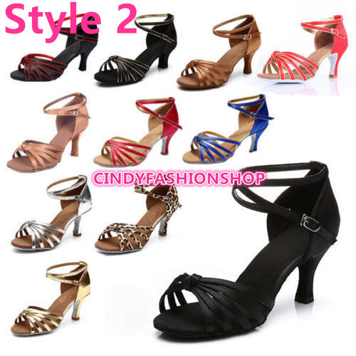 Hot-Brand-New-Woman-Ballroom-Latin-Tango-Dance-Shoes-5-7CM-Heeled-Dancing-Salsa