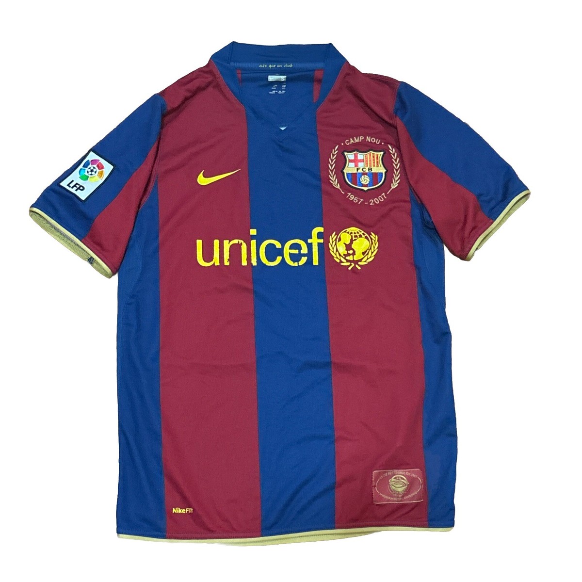 バルセロナ　XL Barcelona Jersey 2007 2008 Home Size XL Shirt Soccer Nike