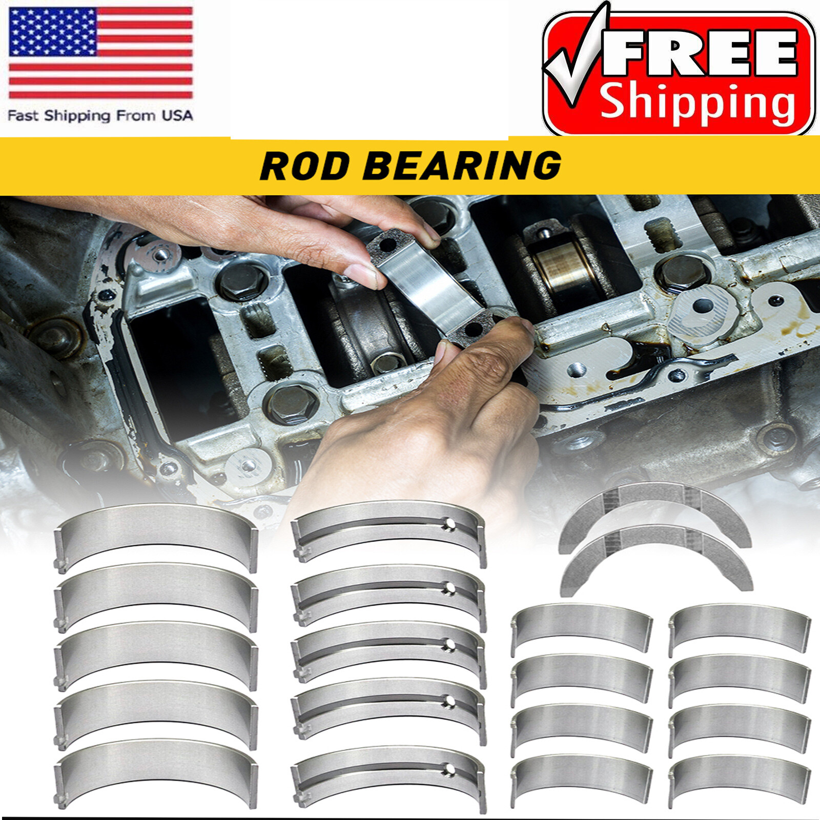 Hyundai Sonata Kia Optima 1.6L Engine Crankshaft Rod Bearing Kit