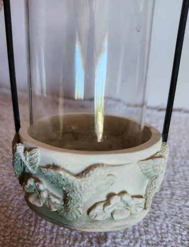 Rustic Outdoor Hummingbird Tea Light Candle Holder/Lantern - Picture 4 of 6