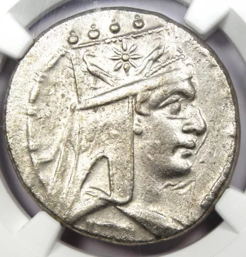 Tigranes II AR Tetradrachm Kings of Armenia Coin 95-56 BC - NGC Choice XF (EF)