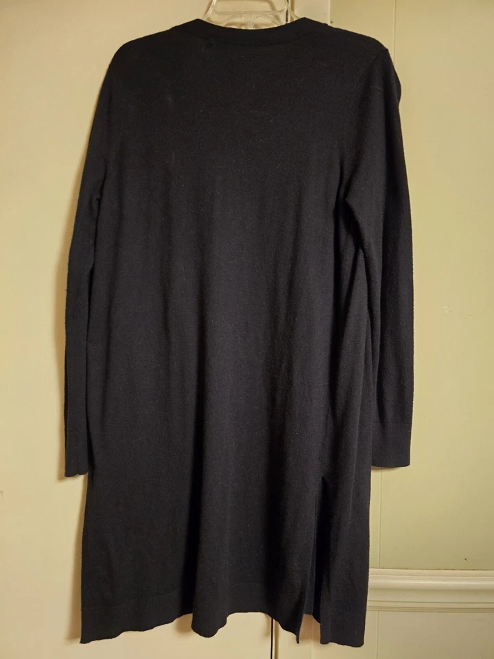 AUTH Halogen CASHMERE Blend Open Front Cardigan M Long Open Front Sweater - Image 2 of 4