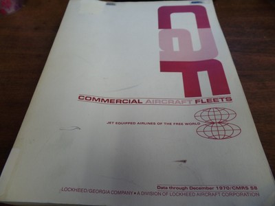 Commercial Aircraft Fleets December 1970 Paperback Ex-FAA 032216ame2
