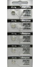5 x Energizer Watch Silver Oxide Batteries 364/363 SR621SW Battery New