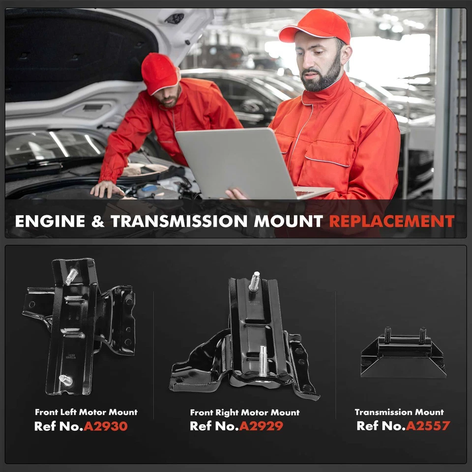 3x Montaje de motor y transmisión para Ford E-150 E-250 E-350 Econoline 5,4 L Foto 2 de 4