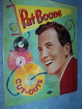1959 Whitman- Pat Boone Paper dolls #1968, Uncut Original!