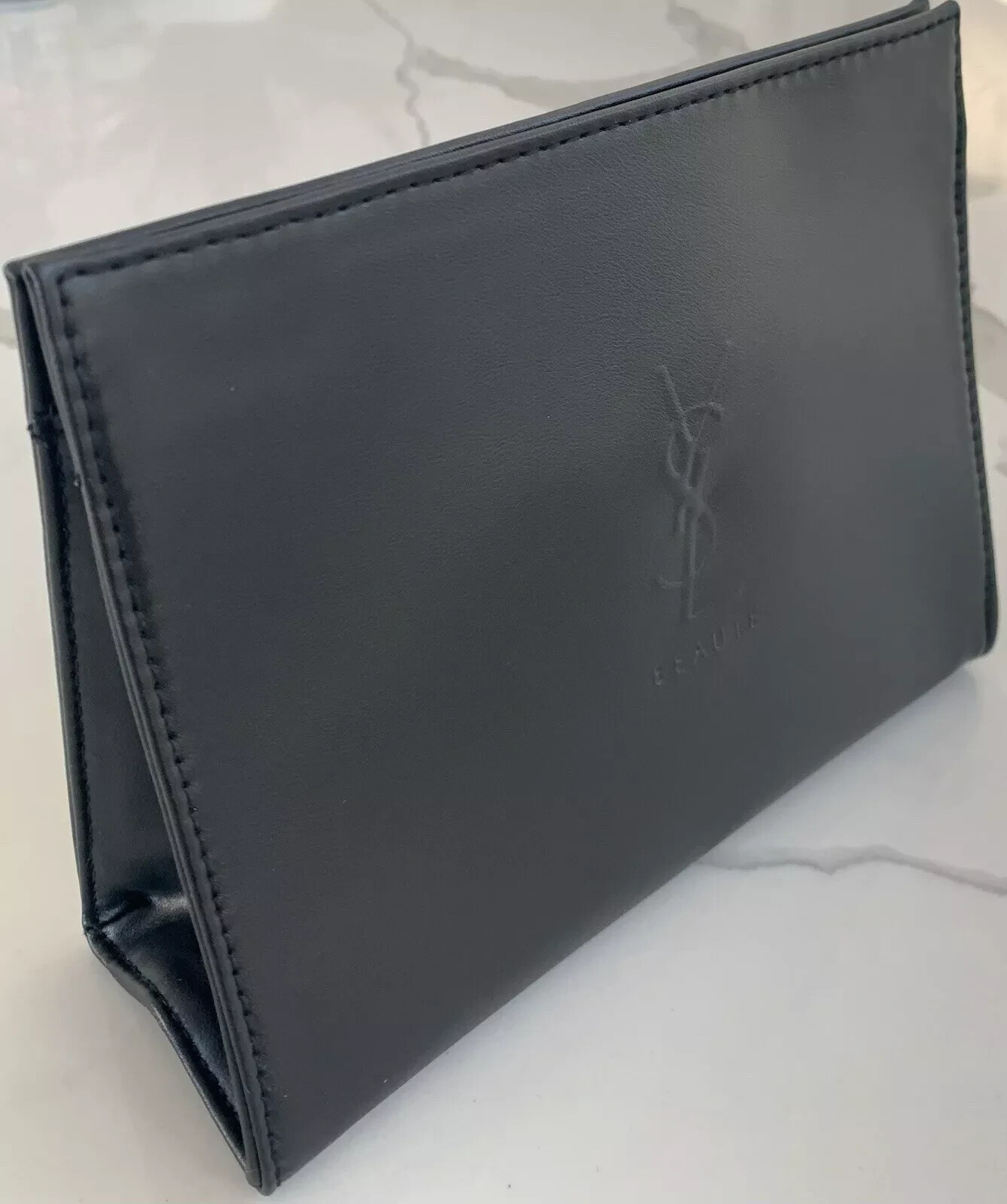 YSL YVES SAINT LAURENT Beaute borsa nera custodia ecopelle borsa da viaggio cosmetica