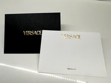 Versace 4"x6" Black/Gold Embossed Greeting Gift Card Postcard Mailing Envelope