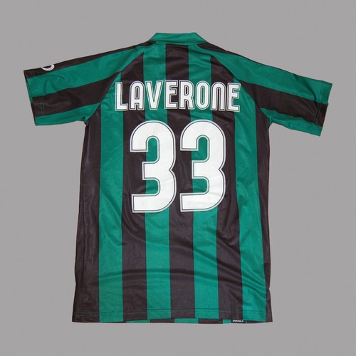 MAGLIA SASSUOLO LAVERONE TIM CUP WORN JERSEY SHIRT CALCIO VINTAGE 2011-2012 - 第 1/6 張圖片