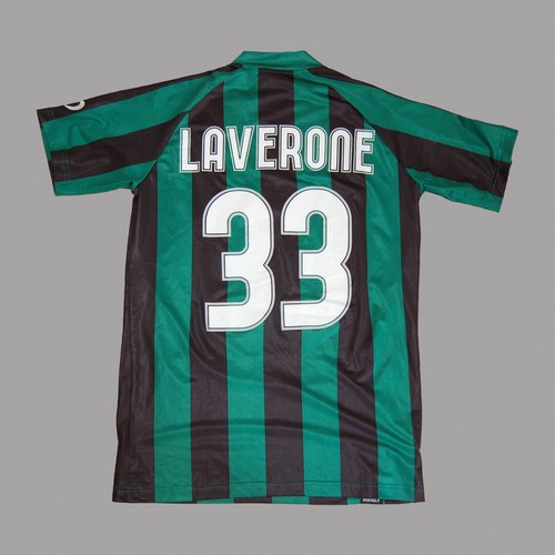 MAGLIA SASSUOLO LAVERONE TIM CUP WORN JERSEY SHIRT CALCIO VINTAGE 2011-2012 - Photo 1/6