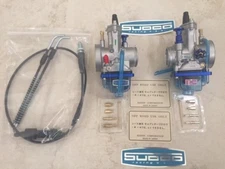 2x  Banshee 34MM 34 Mil Larger Carburetors Race Powerjet PWK race carbs cable