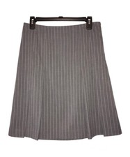 ISAAK MIZRAHI For Target Women’s Pleated Skirt, Striped, Sz 4, Pre-owned