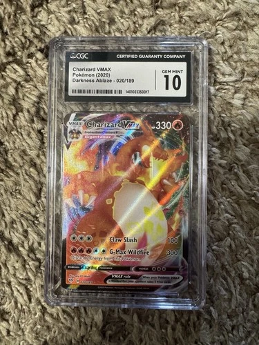 CGC 10 Charizard VMAX 020/189 Darkness Ablaze 2020 Holo GEM MINT