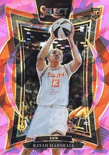 2025 Panini Select WNBA #26 Rayah Marshall Pink Ice Prizms