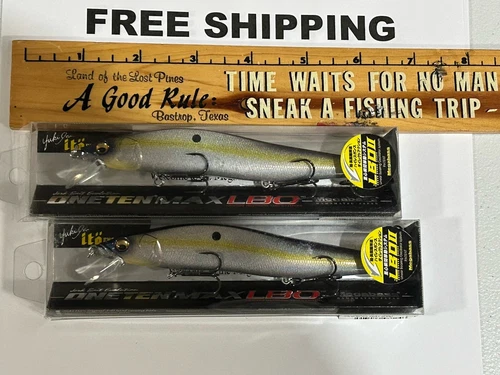 LOT OF 2 Megabass ito Oneten LBO USA max 5.3" 3/4oz jerkbait MEGABASS SEXY SHAD