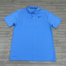 Nike Dri-Fit Golf Victory Polo Shirt Mens Size Small Performance 891857 Blue 