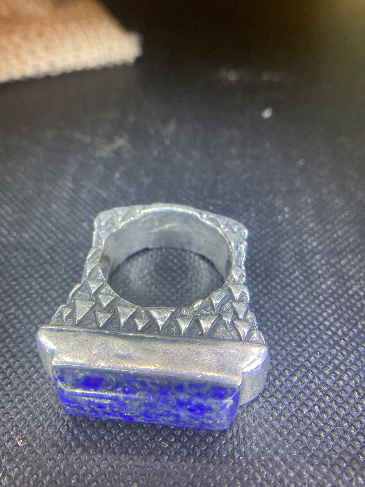 Solid Big Native American 925 Sterling Silver Nat… - image 7