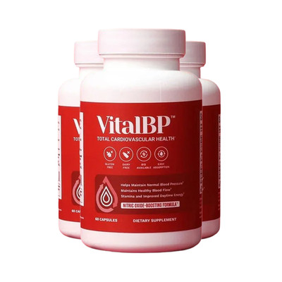 3-Pack Vital BP Capsules - VitalBP Total Cardiovascular Health Support -180 Caps