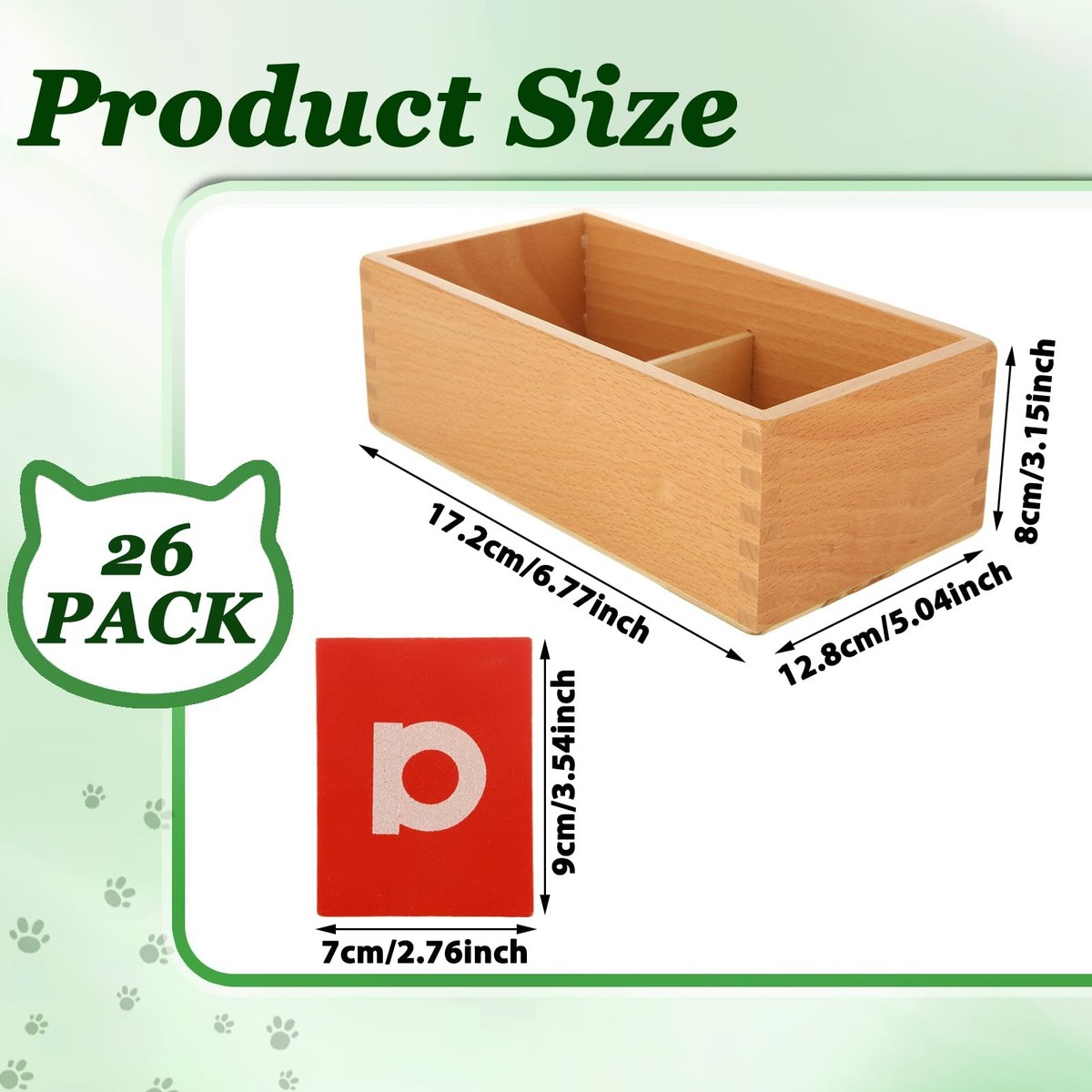Montessori Lower and Capital Case Sandpaper Letters, Tactile