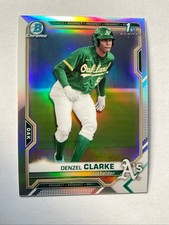 2021 Bowman Chrome Draft Refractor DENZEL CLARKE 1st Bowman ATHLETICS #BDC-128