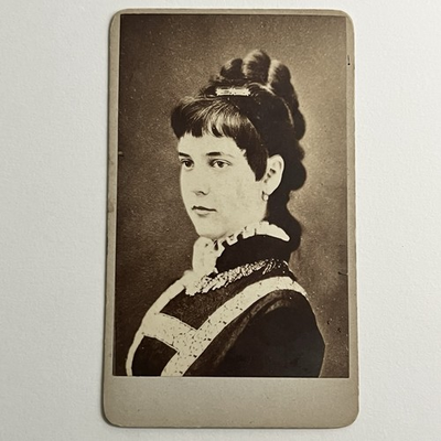 #ad Antique CDV Photograph Woman ID Jennie Cramer Famous Murder Victim New Haven CT $254.95