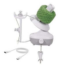 Yarn Winder, Electric Yarn Ball Winder for Crocheting, Compact Yarn Cake White