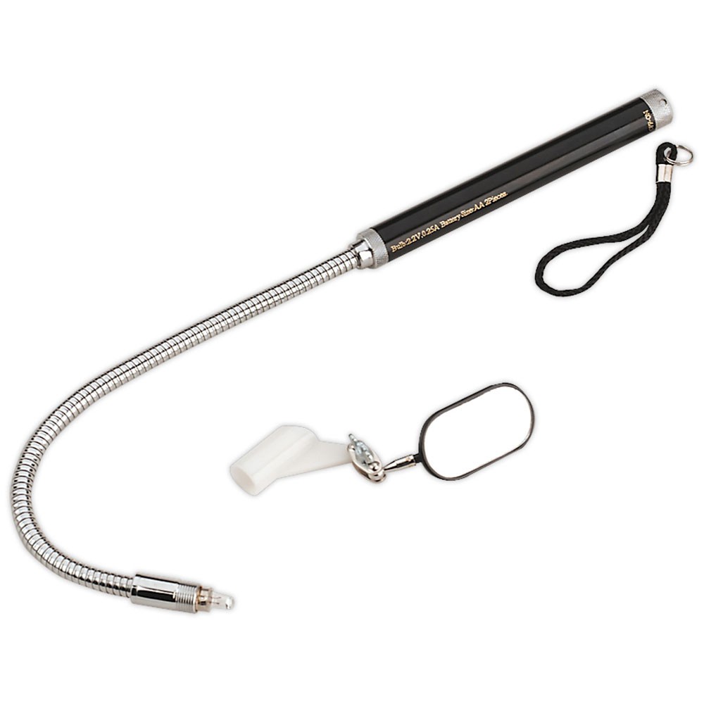 Sealey Flexible Inspection Mirror with Light