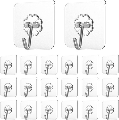 #ad Versatile Water amp; Oil Proof Adhesive Hooks 20 Pack for Stylish Organization $8.49