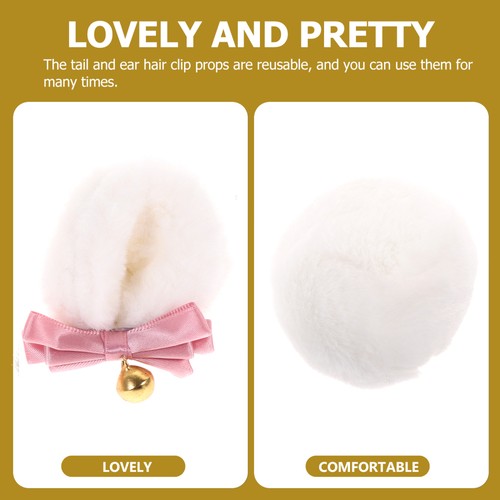 Clip Set Animal Ears Clips Costume Accessories Miss Round - Picture 3 of 11