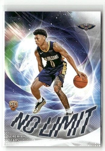2025 Topps NBA #NL-7 JEREMIAH FEARS NO LIMIT Rookie Rainbow Foil!