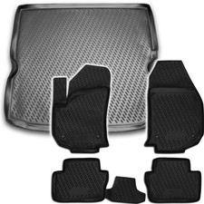 Gummi Kofferraumwanne Fußmatten Set für Opel Zafira B 2005- Laderaumwanne Matten