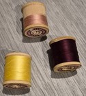 Lot Of 3 Vintage J & P Coats Thread On Wooden Spools — photo 3
