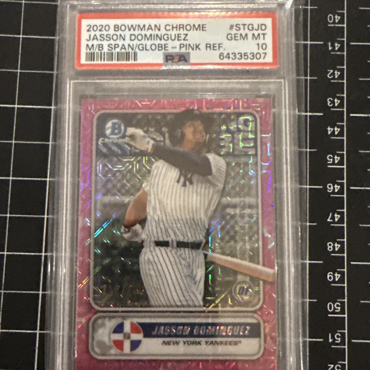 Jasson Dominguez 2020 Bowman Chrome Mega Box Pink Ref #BCP8 /199