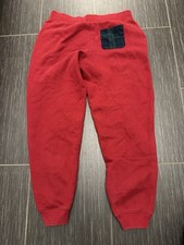 Polo Ralph Lauren Joggers Boys XL 18-20 Red Fleece Sweatpants Holiday Pocket
