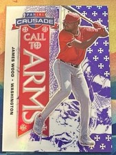 2025 Panini Crusade - Call to Arms James Wood #14 Purple /149 (RC)