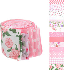 42Pcs Jelly Roll Fabric Strips Soft Cotton Quilting Fabric 2.5 X 20 Inch Pre-Cut